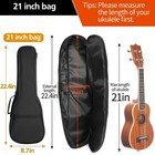 21in Ukulele Case  Waterproof Durable Ukulele Padded Bag With Adjustable Stra
