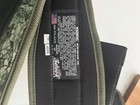 Schiek 4006 Nylon Weightlifting Belt Hook   Loop Green black Camo 4 In