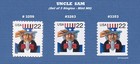 Scott  3259 3263 3353 Uncle Sam 22c  complete Set Of 3 Singles 1998-99 Mint Nh