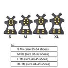 Ice Cleats Over Shoe Boots Anti Slip Traction 10 Studs Crampons Slip-on Stretch