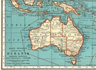 1938 Antique Oceania Map Philippines Pacific Islands South Pacific Map 2701