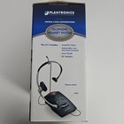 Plantronics S11 Telephone Headset Silver Black Headband Never Used 