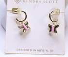 Kendra Scott Sadie Magnesite 14k Gold Over Brass Huggie Hoop Earrings - Lavender