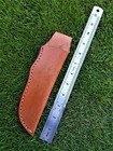Custom Handmade Fixed Blade Cow Leather Sheath   Knife Holster   Vertical Knife