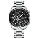 Men s Fashion Sport Date Quartz Analog Wrist Watch Stainless Steel Bracelet