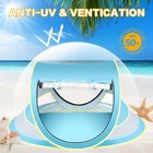 Baby Beach Tent  Pop Up Toddler Travel Tent For Boys Or Girls  Normal  Blue