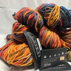 Zitron Luxury Unikat Yarn-9 Skeins-100  Merino Wool- Vibrant Colorway- Lot 14264