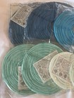 New Set Of 9 Blue Holite Chinese Paper Lanterns