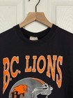 Vintage 1990 Bc Lions Cfl Football T-shirt Black Men   s Medium Screen Print Tee