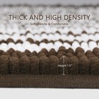 Bathroom Rugs Set 2 Piece Extra Soft And Absorbent Fluffy Striped Chenille Mat