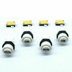 4pcs Happ Style Arcade Game Push Buttons Start Coin Pause With Microswitch Jamma