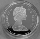 1988 Canada  Quebec Proof Silver Dollar  With Sleve   W coa