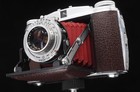 Agfa Isolette Ii F3 5 Solinar - New Brown Leatherette   Red Bellows  