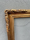 Vintage Ornate Carved Wood Gold Gilt Picture Frame Hollywood Regency