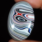 19 70 Cts Fordite Detroit Agate Oval Cabochon  Fordite Gemstone 20x31x6 Mm Br79