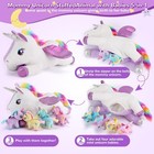 5 Pieces Unicorn Stuffed Animals - 1 Mommy With 4 Babies -    