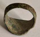 Wearable Ancient Byzantine Bronze Ring With Monogram 600-800 Ad