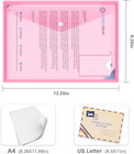 10 Pack Plastic File Folders With Label Pockets - Us Letter   A4 Size Clear Docu