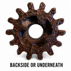 Antique Cast Iron Gear Sprocket Industrial Steampunk Decor Lamp Base 8lb