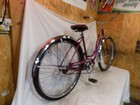 1971 Schwinn Hollywood Ladies Beach Cruiser Bike Vintage Magenta Purple Bicycle 