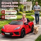 36v Licensed Corvette Kids Ride On Electric Car  4wd Battery Powered Toy Vehicle