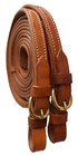 Horse  Saddle Usa Western Hermann Oak Leather Brass Buckle End Reins Tack