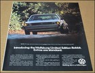 1983 Volkswagen Rabbit Print Ad Car Automobile Advertisement Vintage Vw Auto