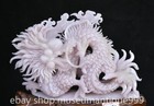 14  Chinese Natural Xiu Jade Carving Feng Shui 12 Zodiac Dragon Wealth Statue