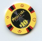 10 00 Chip From The Mystic Lake Casino Prior Lake Minnesota Black Center