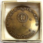 1969 Chicago Coin Club 50th Medallic Art 57 Mm High Relief Medal In Box