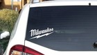 Milwaukee Tool Decal  Vinyl Die Cut Window Sticker  100  Made In Usa