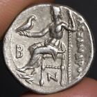 Alexander The Great Drachm Ancient Greek Silver Coin Zeus 310bc Choice Vf