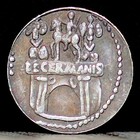 41-45 Ad Ancient Roman Coin Head Of Nero Claudius Drusus - Denarius 17mm