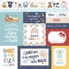 Echo Park Baby On Board Boy Collection Kit 12 x12  Paper Stickers Made In Usa