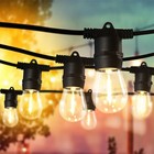 27ft Led Outdoor String Light Shatterproof Patio Yard Garden Porch Party Lights