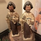Fabulous 14  Ancient Asian Carved Figural Statues Sculpture home Decor