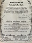 An Artist   s Portfolio Of Wooden Ducks  patterns For Making Decoys  1983 