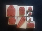 Stampin Up Wood Mounted Rubber Stamp Set Christmas Sweet Treats