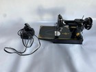 Singer Sewing Machine Black Gold Decals With Motor   Case Antique