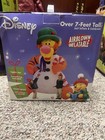 Gemmy 2004 7ft Tall Tigger Snowman Christmas Airblown Inflatable