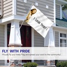 Anley Fly Breeze 3x5 Ft I Saw That Jesus Christ Flag - College Funny Dorm Flags