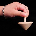 24 Pcs Wooden Spinning Top Rotating Tops Toy Durable Gyro Plaything Diy Hand-   