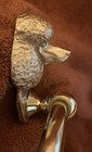 Poodle Bronze Towel Ring 