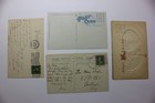Lot Of 4 george Washington   Martha Washington Embossed  patriotic Postcards