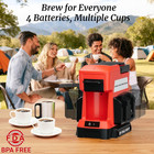 Battery Powered Coffee Maker Compatible With Milwaukee M18 Batteries  Cordless S