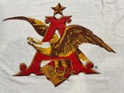 Vintage Beach Towel Logo  Anheuser Busch Eagle Budweiser Beer Approx 60 x 33 5   