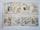Group Of 8 Small Japanese Woodblock Prints  1