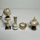 Vintage Ni-glo Dollhouse Lighting Lot 1 12 Miniature Lamps Porcelain Brass  more