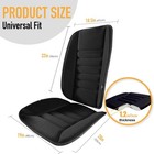 Car Seat Cushion With Back Support Pillow  Enhanced Comfort Memory Foam