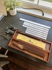 Antique Keuffel   Esser Co Leroy Lettering Set With Wood Case Drafting Kit